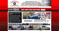 Desktop Screenshot of dicksoncountytire.com